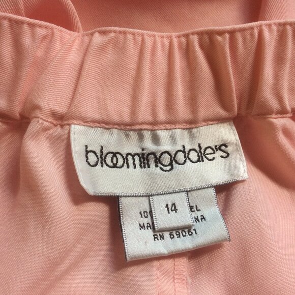 Bloomingdale's Pink Two Piece Shacket High Rise Crop Wide Leg Pant Set Size 14 - Picture 9 of 10